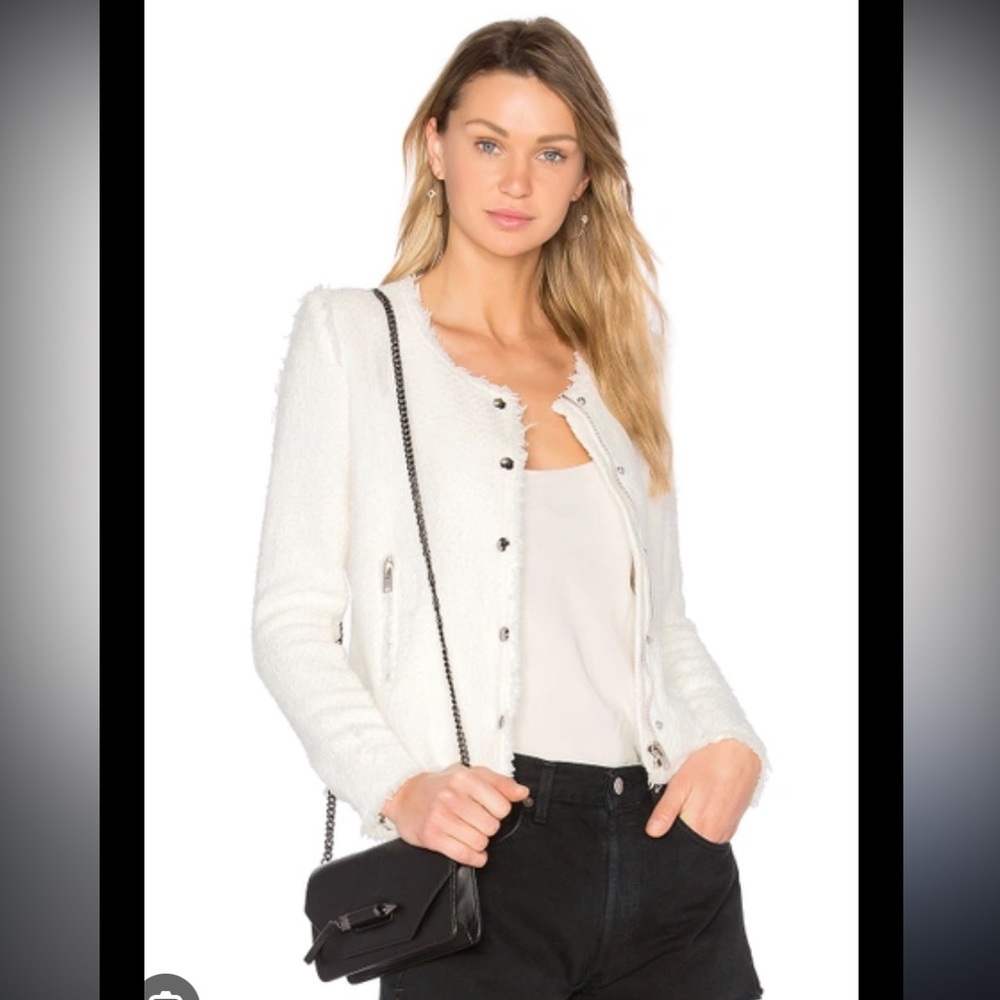 IRO Agnette Jacket Size 42 Chalk NWT